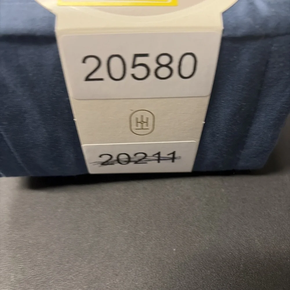 Threshold Performance Cotton Sateen QUEEN Flat Sheet Blue 400 TC Smooth 20580